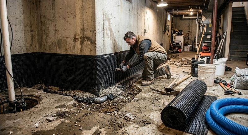 Basement Concrete Installation in Ashland, VA