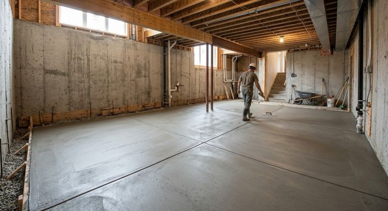 Basement Slab Installation in Richmond, VA