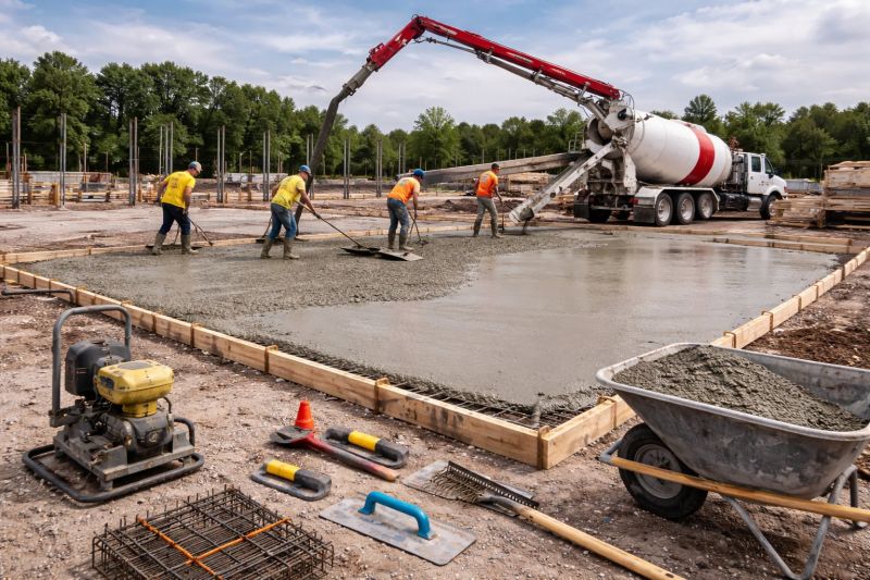 Commercial Slab Construction in Amelia County, VA