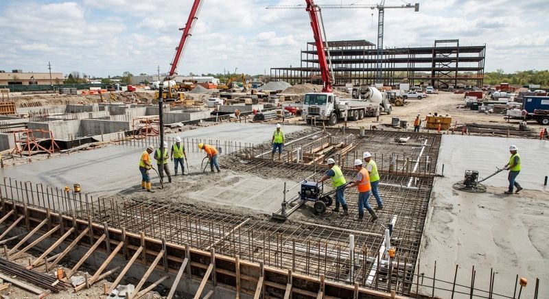 Commercial Slab Installation in Mineral, VA