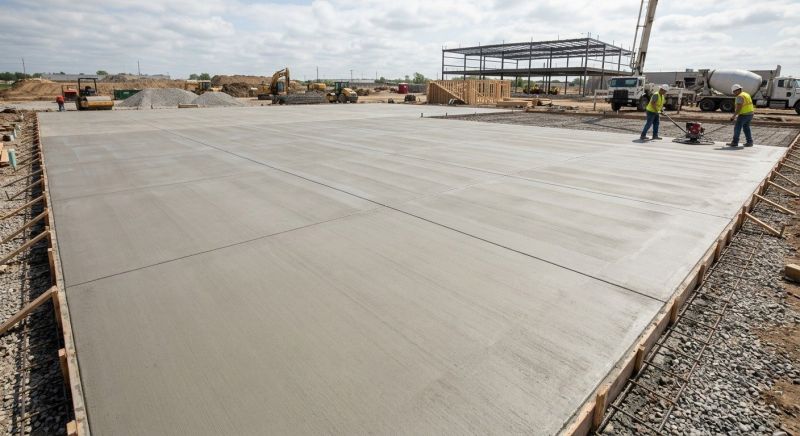 Commercial Slab Installation in Moseley, VA