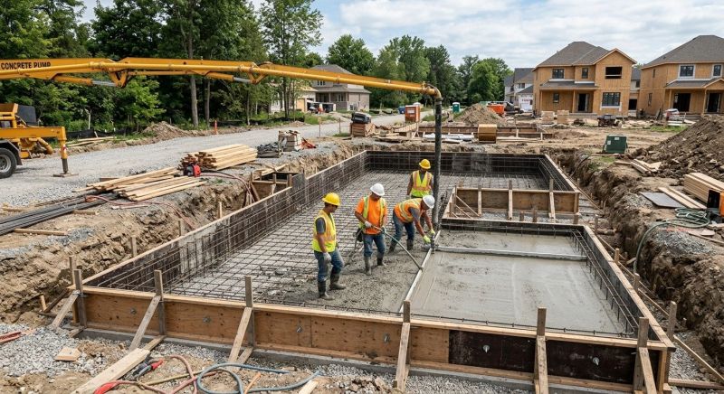 Concrete Foundation Installation in Richmond, VA